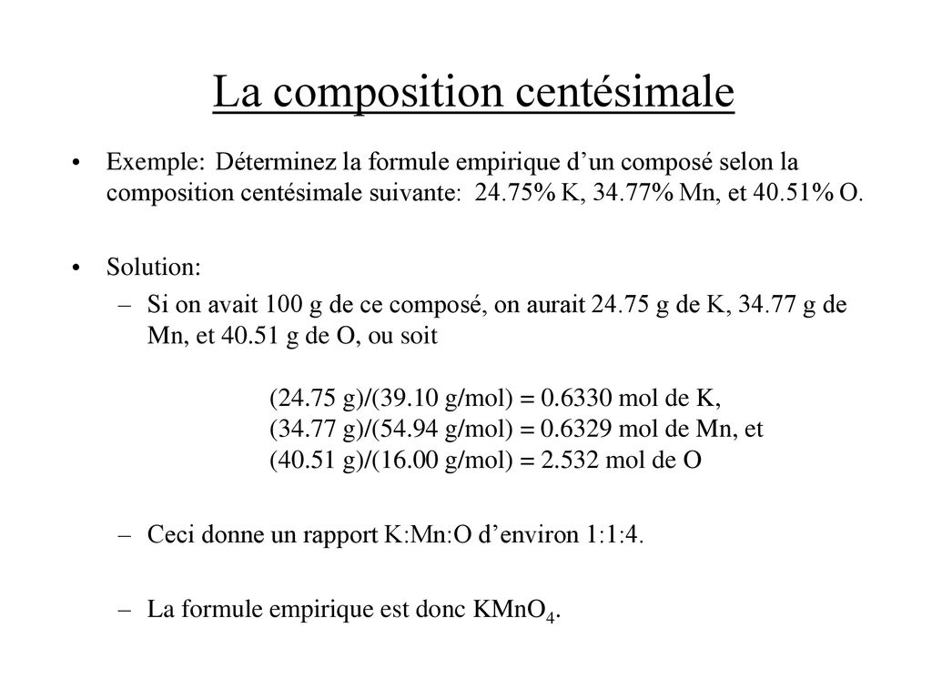 D Couvrir Imagen Composition Cent Simale Molaire Formule Fr